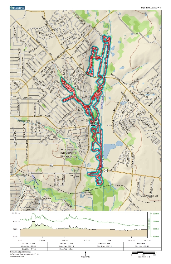 Rowlett Creek Preserve Trail Map Rowlett Creek Preserve